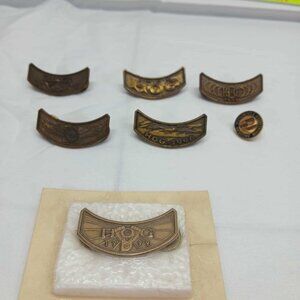 Vintage Motorcycle Owners Club Pins +1 Random Pin